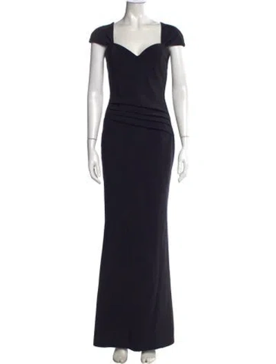 Pre-owned Chiara Boni Square Neckline Long Dress In Multi