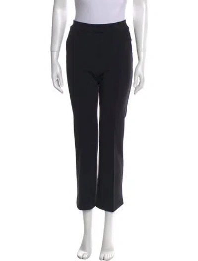 Pre-owned Chiara Boni Straight Leg Pants In Black