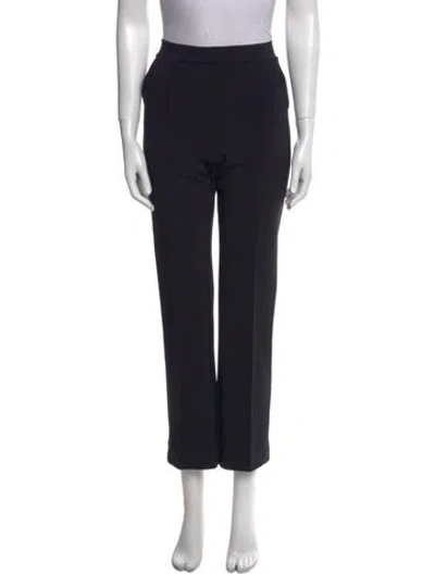 Pre-owned Chiara Boni Straight Leg Pants In Black