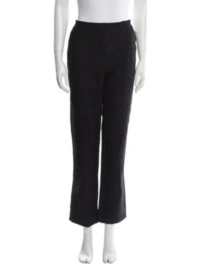 Pre-owned Chiara Boni Straight Leg Pants In Black
