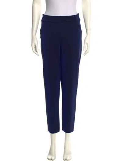 Pre-owned Chiara Boni Straight Leg Pants In Blue