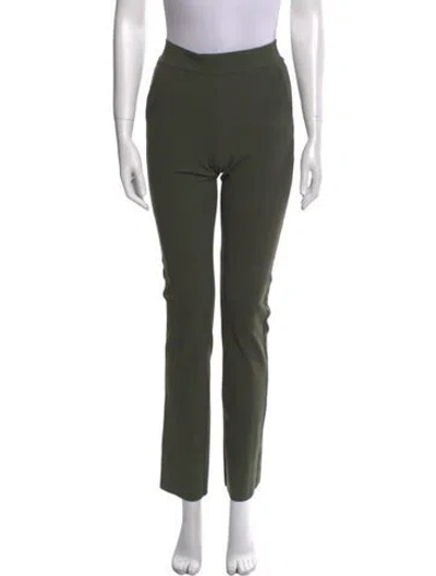 Pre-owned Chiara Boni Straight Leg Pants In Green
