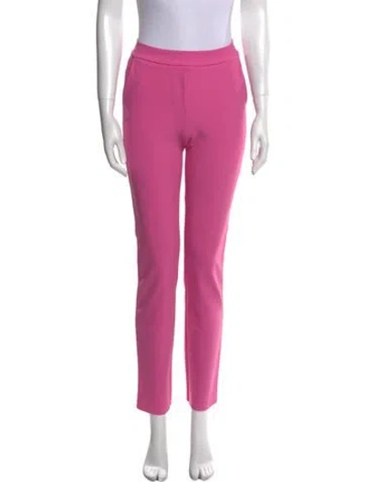 Pre-owned Chiara Boni Straight Leg Pants In Pink