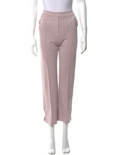 Pre-owned Chiara Boni Straight Leg Pants In Pink