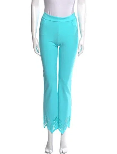 Pre-owned Chiara Boni Straight Leg Pants W/ Tags In Blue