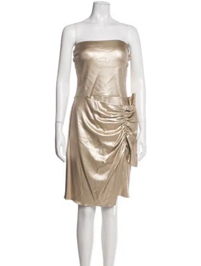 Pre-owned Chiara Boni Strapless Mini Dress
