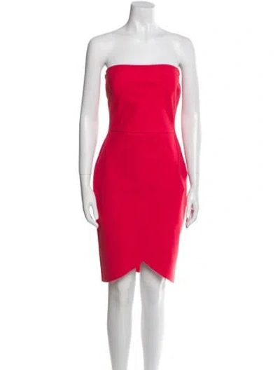 Pre-owned Chiara Boni Strapless Mini Dress In Pink