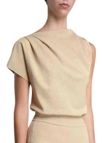 Chiara Boni Teruo Sugar Top In 128 Gold Desert In Neutral
