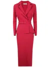 Chiara Boni "thadira Midi" Jersey Dress In Red