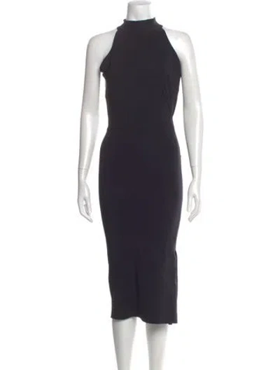 Pre-owned Chiara Boni Vintage Midi Length Dress In Blue