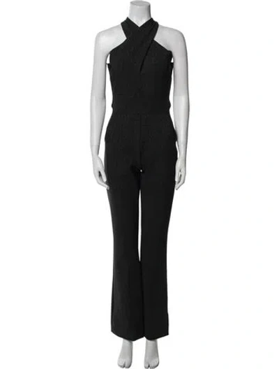 Pre-owned Chiara Boni V-neck Jumpsuit In Blue