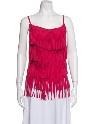 Pre-owned Chiara Boni V-neck Sleeveless Top In Pink