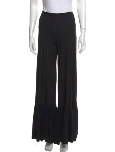 Pre-owned Chiara Boni Wide Leg Pants In Black