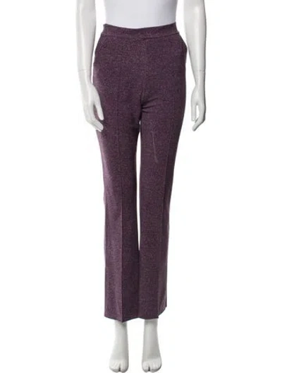 Pre-owned Chiara Boni Wide Leg Pants In Purple