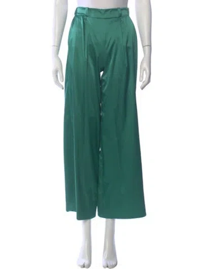 Pre-owned Chiara Boni Wide Leg Pants W/ Tags In Green