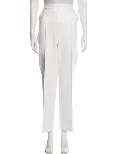 Pre-owned Chiara Boni Wide Leg Pants In White