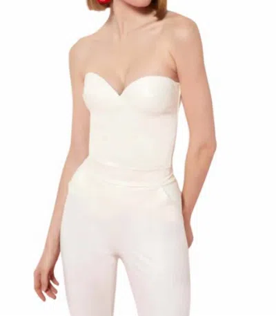 Chiara Boni Women's Chrystele Corset Top In Cream In White