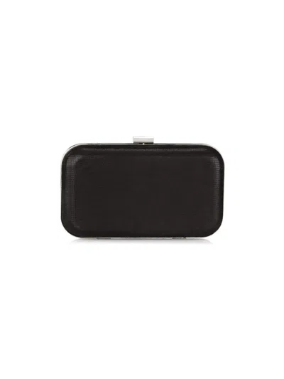 Chiara Boni Women's Gloria Leather Box Clutch In Black