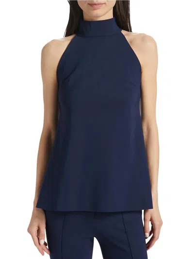 Chiara Boni Women's Tiffy Halter Blouse In Blu Notte In Blue
