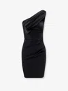 Chiara Boni Zenax Short Satin Dress In Black