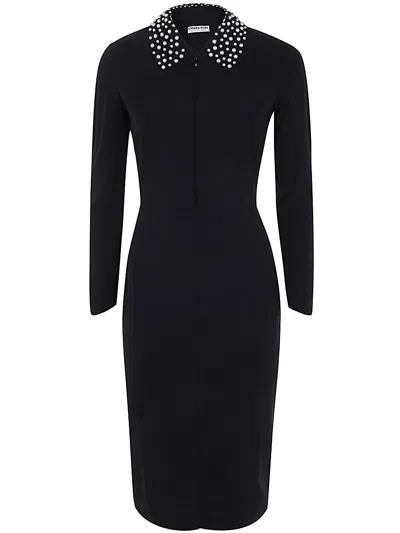 Chiara Boni Zoelle Pearl Dress Jersey In Black