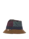 Chiara D'este X Paul Smith Panelled Logo Bucket Hat In Brown
