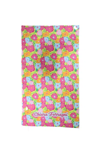 Chiara Ferragni - 1027 Beach Towel Fantasy Print Yellow 231v7a43024934 In Multi