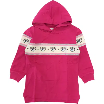 Chiara Ferragni Kids'  - Dress Sweatshirt 098f Fuxia C/cappuccio Maxilogomania 59b900 2010