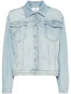 Chiara Ferragni 3d Logo Denim Jacket In Blue