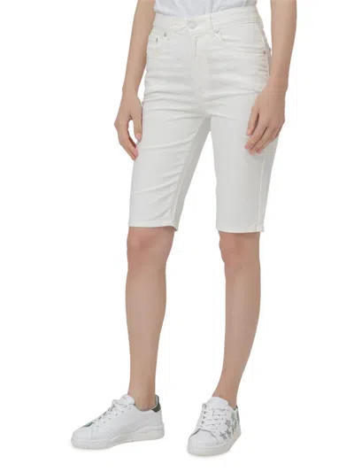 Chiara Ferragni 5-pocket Bermuda Shorts In White