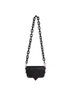 Chiara Ferragni Eyelike Patent Shoulder Bag In Black