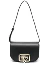 Chiara Ferragni Eyelike-plaque Shoulder Bag In Black