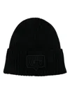 Chiara Ferragni Beanie Maxi Eyelike Embroidery Hat Accessories In Black