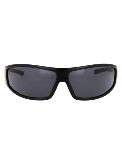 Chiara Ferragni Black Acetate Sunglasses In Multi