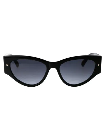 Chiara Ferragni Black Acetate Sunglasses
