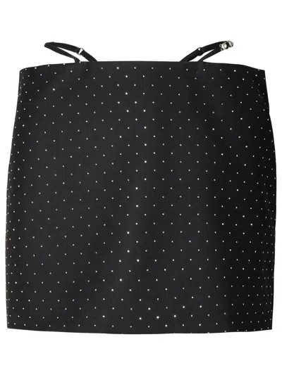 Chiara Ferragni Embellished Skirt In Black