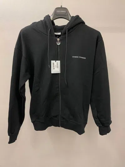 Chiara Ferragni Black Zipper Casual Jacket
