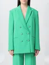 Chiara Ferragni Blazer In Green Polyester In Green