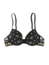 Chiara Ferragni Logomania Embroidered Elastic Band Bralette