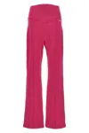 Chiara Ferragni Brand Logo Embroidery Joggers Pants Fuchsia
