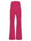 Chiara Ferragni Brand Logo Embroidery Joggers Pants Fuchsia