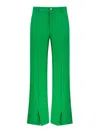 Chiara Ferragni Cady Trousers In Green