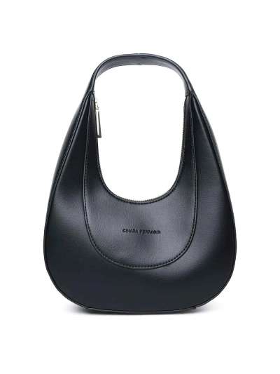 Chiara Ferragni Logo Embossed Zipped Tote Bag In Black
