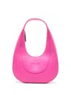 Chiara Ferragni Chic Shoulder Bag With Sleek Design And Functional Zipper Closure In Pink