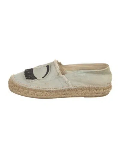 Pre-owned Chiara Ferragni Canvas Espadrilles