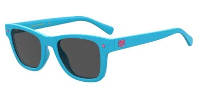 Chiara Ferragni Cf 1006/s Mvu/ir Women's Sunglasses Blue Size 50