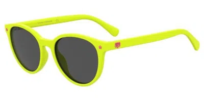Chiara Ferragni Cf 1008/s 40g/ir Occhiali Da Sole Gialli Per Donna In Yellow