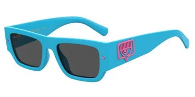 Chiara Ferragni Cf 7013/s Mvu/ir Occhiali Da Sole Blu Per Donna In Blue