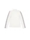 Chiara Ferragni Cf Iconic Logo Viscose Turtleneck In Cream