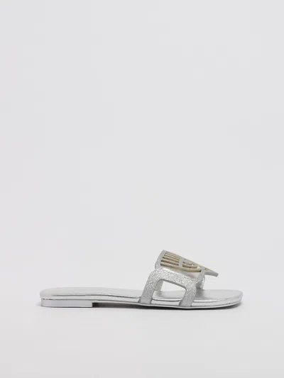 Chiara Ferragni Kids' Cf Penelope Flat Shoes Flat Shoes In Silver